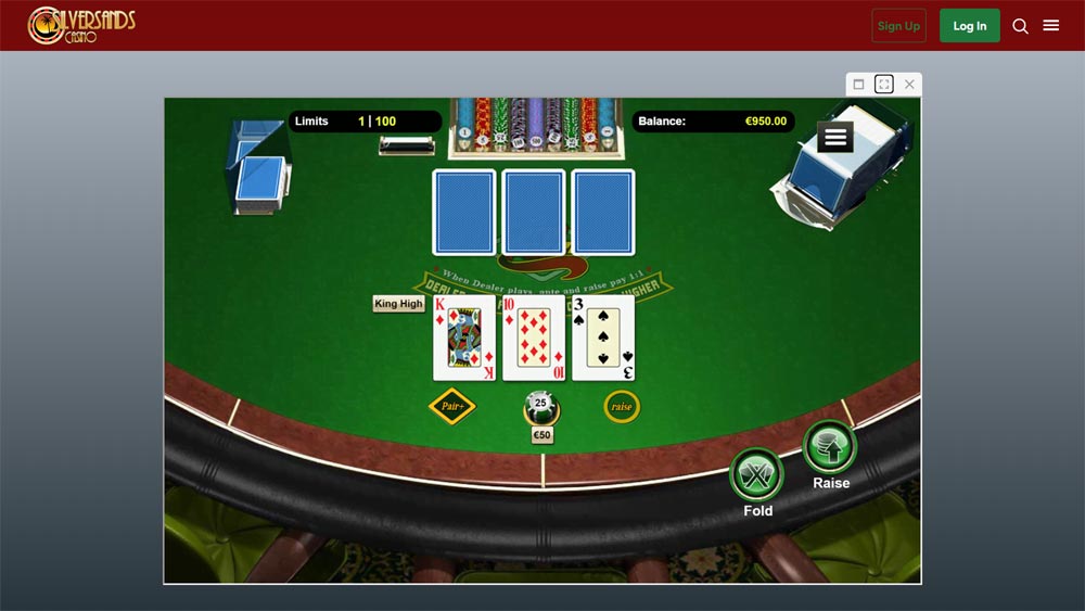 Active demo game of poker